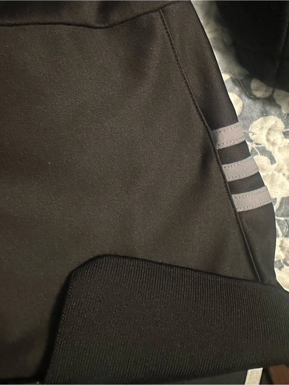 adidas Black Golf Polo with Contrast Trim